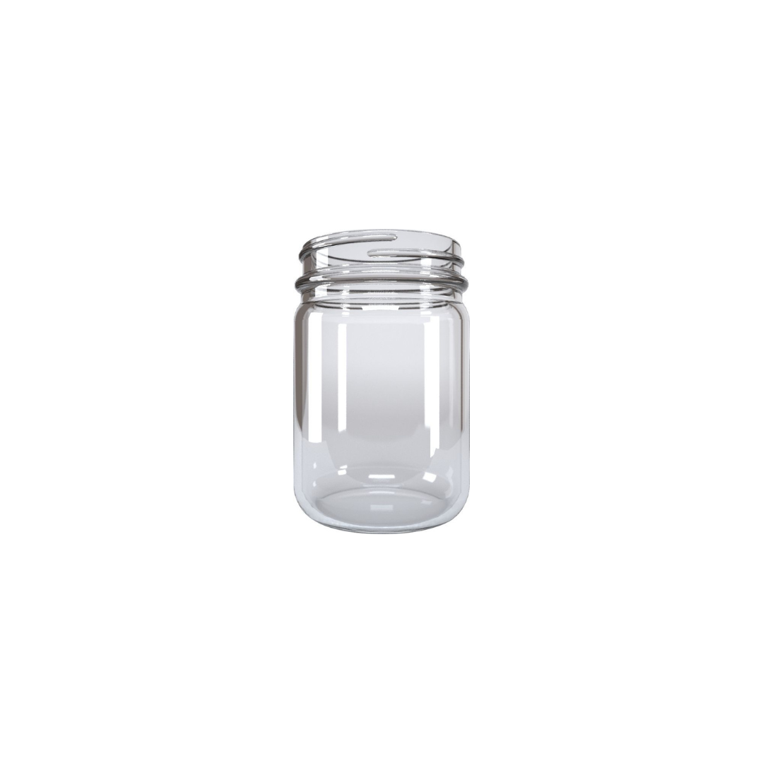Frasco 125 mL boca ancha - caja de 48 piezas | Tapa no incluida