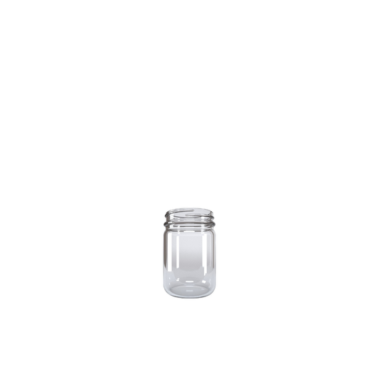 Frasco 125 mL boca ancha - caja de 48 piezas | Tapa no incluida