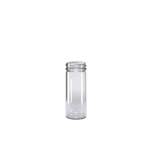 Frasco 125 mL cilíndrico - caja de 12 piezas | Tapa no incluida